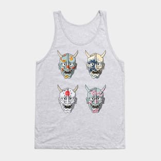 Samurai Hannya masks Tank Top